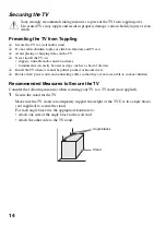 Preview for 14 page of Sony KDL-32LL150 - 32" Class Bravia L Series Lcd Tv Operating Instructions Manual