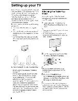 Preview for 6 page of Sony KDL-40HX800 - 40" Bravia Hx800 Led Backlit Lcd Hdtv Setup Manual