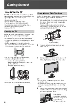 Preview for 6 page of Sony KDL-40WL140 - Bravia Lcd Television Operating Instructions Manual