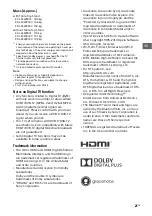 Preview for 25 page of Sony KDL-43W800D Reference Manual