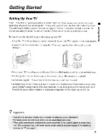 Preview for 7 page of Sony KDL-5255100 Operating Instrctions