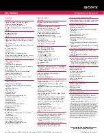 Preview for 2 page of Sony KDL46S504 - 46" LCD TV Specifications