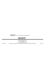 Preview for 122 page of Sony KDS-R60XBR1 - 60" Rear Projection TV Training Manual