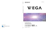 Sony KE-42XBR900 - 42" Xbr Plasma Wega™ Integrated Television Operating Instructions Manual preview
