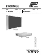 Sony KE-P42MRX1 Service Manual preview