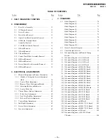 Preview for 6 page of Sony KF-60XBR800 - 60" Xbr Grand Wega™ Rear Projection Television Service Manual