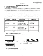 Preview for 8 page of Sony KF-60XBR800 - 60" Xbr Grand Wega™ Rear Projection Television Service Manual