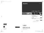 Sony KLV-B15G10 Operating Instructions Manual preview