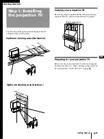 Preview for 5 page of Sony KP-41T25 - 41" Color Rear Video Projector Operating Instructions Manual