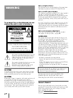 Preview for 2 page of Sony KP-41T35 - 41" Projection Tv Operating Instructions Manual