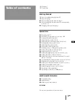 Preview for 3 page of Sony KP-41T35 - 41" Projection Tv Operating Instructions Manual