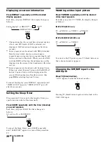 Preview for 20 page of Sony KP-41T35 - 41" Projection Tv Operating Instructions Manual