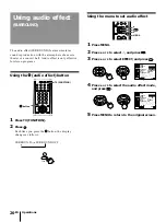 Preview for 26 page of Sony KP-41T35 - 41" Projection Tv Operating Instructions Manual