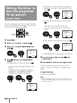 Preview for 30 page of Sony KP-41T35 - 41" Projection Tv Operating Instructions Manual