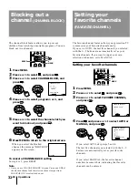 Preview for 32 page of Sony KP-41T35 - 41" Projection Tv Operating Instructions Manual