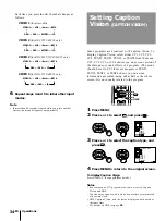 Preview for 34 page of Sony KP-41T35 - 41" Projection Tv Operating Instructions Manual