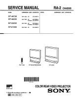 Sony KP-46C36 - 46" Projection Tv Service Manual preview