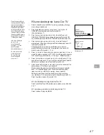 Preview for 87 page of Sony KP-46S3K Operating Instructions Manual