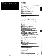 Preview for 3 page of Sony KP-46XBR35 Operating Instructions Manual