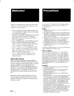 Preview for 4 page of Sony KP-48V75 - 48" Color Rear Video Projector Operating Instructions Manual