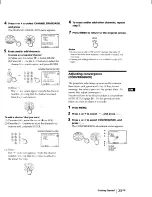 Preview for 23 page of Sony KP-48V75 - 48" Color Rear Video Projector Operating Instructions Manual