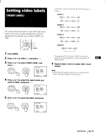 Preview for 41 page of Sony KP-48V75 - 48" Color Rear Video Projector Operating Instructions Manual