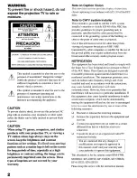 Preview for 2 page of Sony KP-53HS30 - 53" Hi-scan 1080i™ Projection Tv Operating Instructions Manual