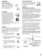 Preview for 5 page of Sony KP-53HS30 - 53" Hi-scan 1080i™ Projection Tv Operating Instructions Manual