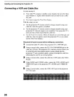 Preview for 20 page of Sony KP-53HS30 - 53" Hi-scan 1080i™ Projection Tv Operating Instructions Manual