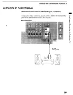 Preview for 25 page of Sony KP-53HS30 - 53" Hi-scan 1080i™ Projection Tv Operating Instructions Manual