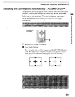 Preview for 33 page of Sony KP-53HS30 - 53" Hi-scan 1080i™ Projection Tv Operating Instructions Manual