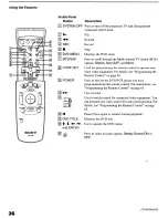 Preview for 36 page of Sony KP-53HS30 - 53" Hi-scan 1080i™ Projection Tv Operating Instructions Manual