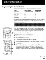 Preview for 65 page of Sony KP-53HS30 - 53" Hi-scan 1080i™ Projection Tv Operating Instructions Manual