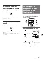 Preview for 21 page of Sony KP-53XBR4CT Operating Instructions Manual