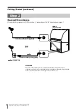 Preview for 6 page of Sony KP-FS57 Operating Instructions Manual