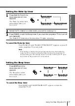 Preview for 17 page of Sony KP-FS57 Operating Instructions Manual