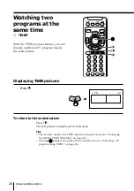 Preview for 24 page of Sony KP-FS57 Operating Instructions Manual