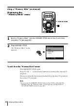 Preview for 38 page of Sony KP-FS57 Operating Instructions Manual