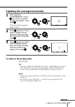 Preview for 59 page of Sony KP-FS57 Operating Instructions Manual