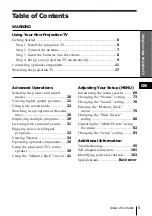 Preview for 5 page of Sony kp-fw46 Operating Instructions Manual