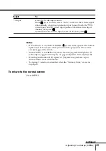 Preview for 85 page of Sony kp-fw46 Operating Instructions Manual