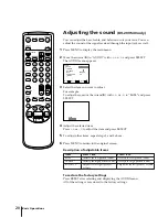 Preview for 20 page of Sony KV-13VM40 User (English, Espa& Operating Instructions Manual