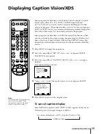 Preview for 39 page of Sony KV-13VM40 User (English, Espa& Operating Instructions Manual