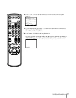 Preview for 41 page of Sony KV-13VM40 User (English, Espa& Operating Instructions Manual