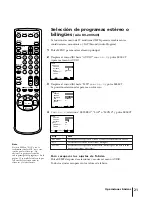 Preview for 125 page of Sony KV-13VM40 User (English, Espa& Operating Instructions Manual