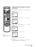 Preview for 131 page of Sony KV-13VM40 User (English, Espa& Operating Instructions Manual