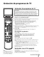 Preview for 133 page of Sony KV-13VM40 User (English, Espa& Operating Instructions Manual