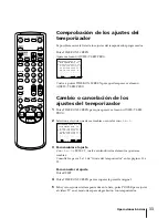 Preview for 137 page of Sony KV-13VM40 User (English, Espa& Operating Instructions Manual