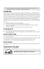 Preview for 4 page of Sony KV-24FV12 - 24" Trinitron Color Flat Tv Operating Manual