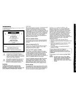 Preview for 2 page of Sony KV-27S26 - 27" Trinitron Color Television Operating Instructions Manual